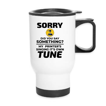 3D Printer 3D Printing Funny - Thermal mug with handle - white - Front