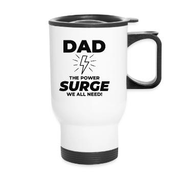 Électricien Papa Technicien électricien Ingénieur - Tasse isotherme avec poignée - blanc - Devant