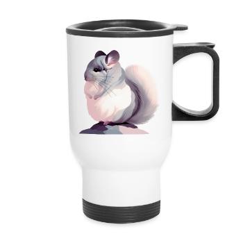 Chinchilla - Thermobecher mit Tragegriff - Weiß - Vorne