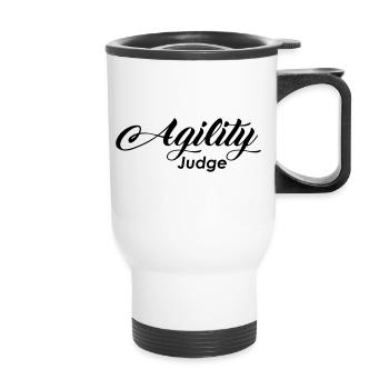 agility judge - Thermobecher mit Tragegriff - Weiß - Vorne