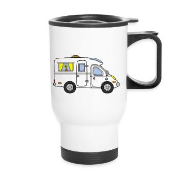 Motorhome semi-integrated - Thermal mug with handle - white - Front