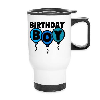 Birthday Boy Birthday Child - Thermal mug with handle - white - Front