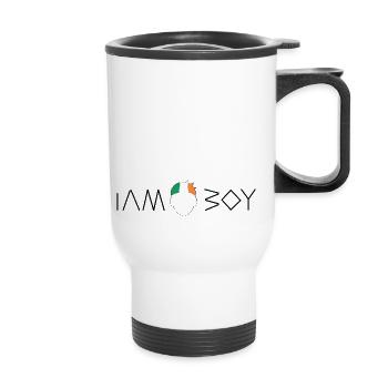 I am an Irish boy - Thermal mug with handle - white - Front