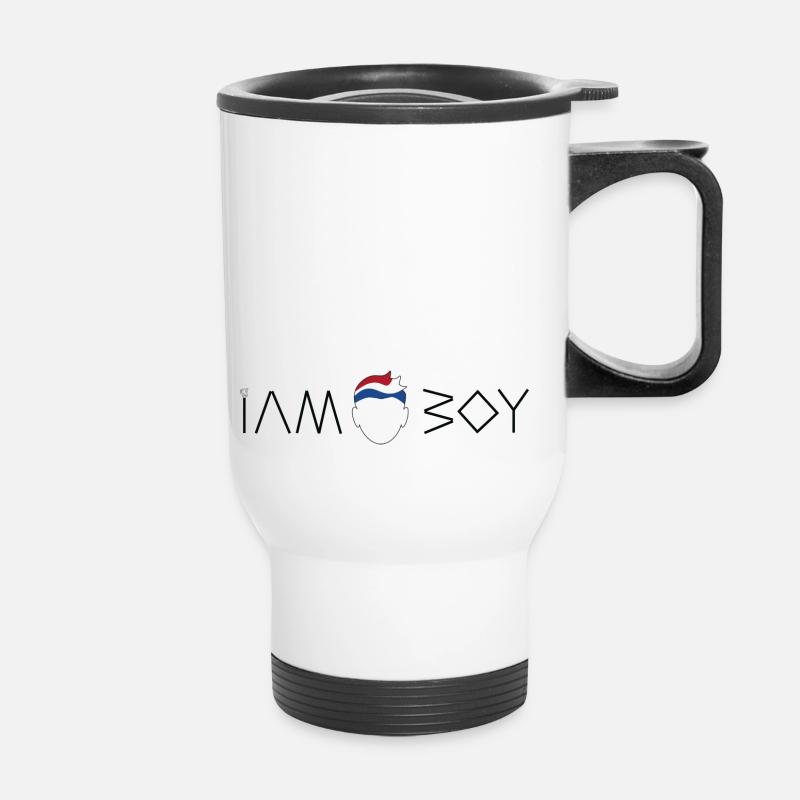 I am a Dutch boy - Thermal mug with handle - white