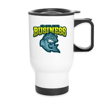 Fishy Business - Thermal mug with handle - white - Front
