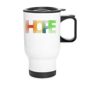 Hope - Thermobecher mit Tragegriff - Weiß - Vorne