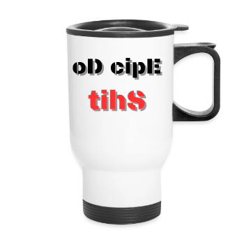Faire de la merde épique - Tasse isotherme avec poignée - blanc - Devant