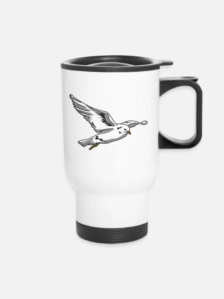 Seagull - Thermobecher mit Tragegriff - Weiß