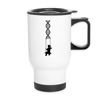 rock adn gene dns recherche biologie apprentissage ge - Tasse isotherme avec poignée - blanc - Devant