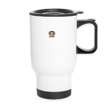 Lion Baby Lion Zoo Conservation des animaux - Tasse isotherme avec poignée - blanc - Devant
