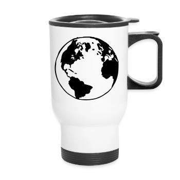 Our planet - Thermal mug with handle - white - Front