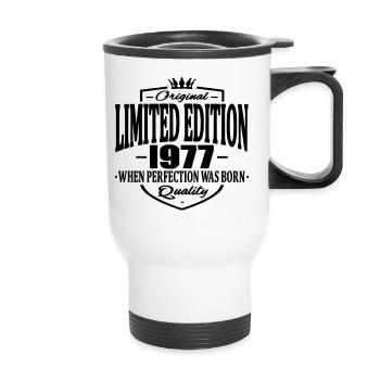 Limited edition 1977 - Thermal mug with handle - white - Front