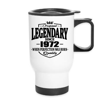 Legendary seit 1972 - Thermobecher mit Tragegriff - Weiß - Vorne