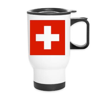 Armoiries de la Suisse - Tasse isotherme avec poignée - blanc - Devant