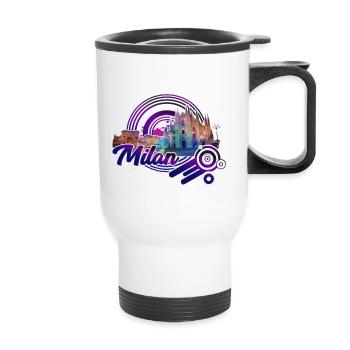 Milan J - Thermal mug with handle - white - Front