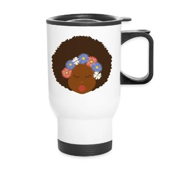 Abita brown girl magic - Thermal mug with handle - white - Front