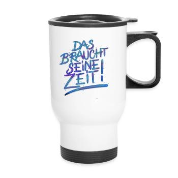 Zeit - Thermobecher mit Tragegriff - Weiß - Vorne