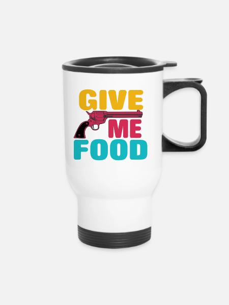 Food Artwork - Thermobecher mit Tragegriff - Weiß