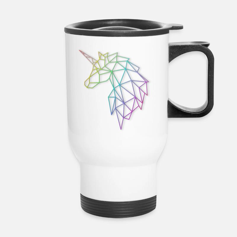 Unicorn - Thermal mug with handle - white