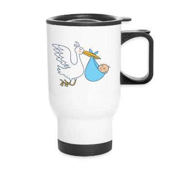 Cadeaux pour les sages-femmes | Sage-femme obstétricienne - Tasse isotherme avec poignée - blanc - Devant