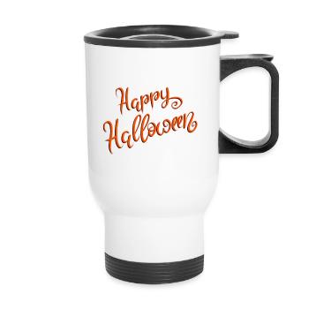 Joyeux halloween - Tasse isotherme avec poignée - blanc - Devant
