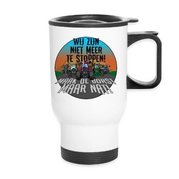 Nous sommes imparables - Tasse isotherme avec poignée - blanc - Devant