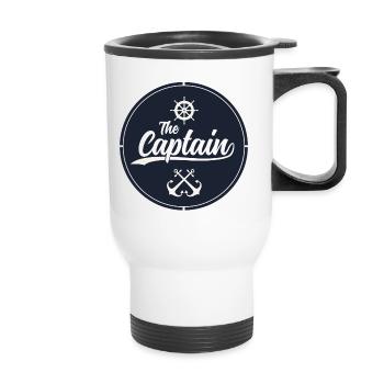 Captain - Thermobecher mit Tragegriff - Weiß - Vorne