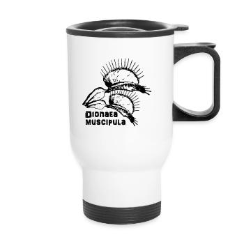 Dionaea muscipula. Plantes carnivores. - Tasse isotherme avec poignée - blanc - Devant