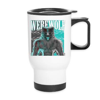 Werewolf - Thermal mug with handle - white - Front