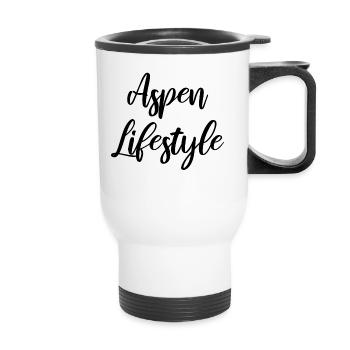Aspen lifestyle - Thermal mug with handle - white - Front