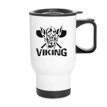 VIKING - Thermal mug with handle - white - Front