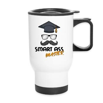 Examen de fin d'études de Master Diploma réussi - Tasse isotherme avec poignée - blanc - Devant