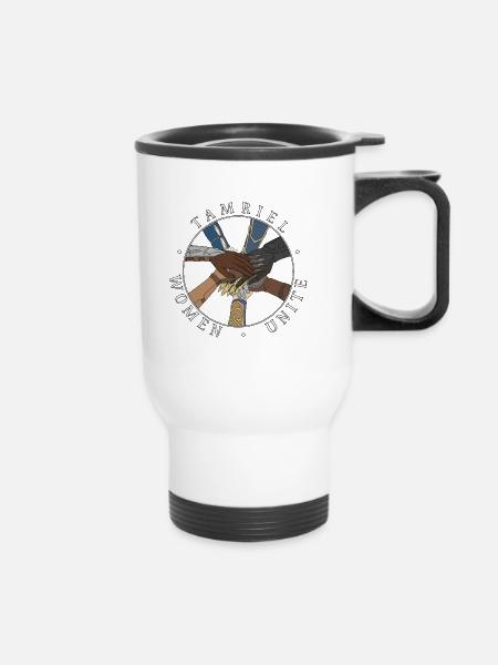 Tamriel Women Unite - Thermal mug with handle - white