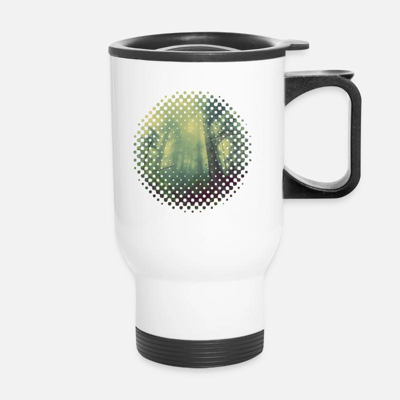 Cloud Forest Spot - Thermal mug with handle - white