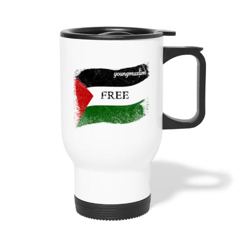 Youngmuslim Free Palestine! - Thermobecher mit Tragegriff