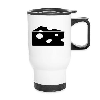 fromage - Tasse isotherme avec poignée - blanc - Devant