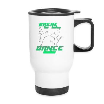 Break dance - Thermal mug with handle - white - Front