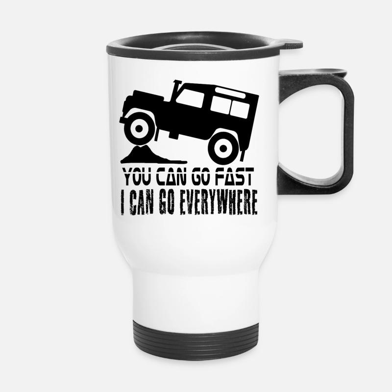 defender Landy Anywhere - Thermobecher mit Tragegriff - Weiß