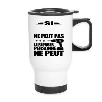 BRICOLEUR À PERSONNALISER - Tasse isotherme avec poignée - blanc - Devant