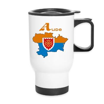 Aude - Thermal mug with handle - white - Front