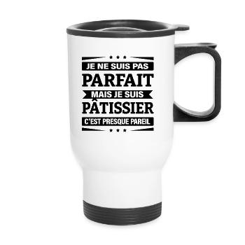 JE SUIS PÂTISSIER - Tasse isotherme avec poignée - blanc - Devant