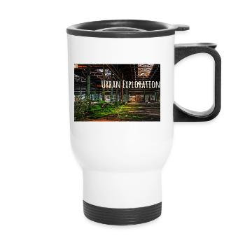 Urbex - Lost -Place - Usine de réparation - Tasse isotherme avec poignée - blanc - Devant