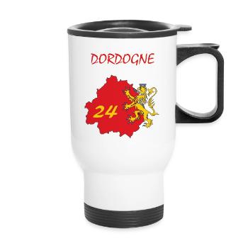 Dordogne - Thermobecher mit Tragegriff - Weiß - Vorne