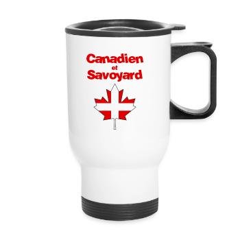 Canadien et Savoyard - Tasse isotherme avec poignée - blanc - Devant