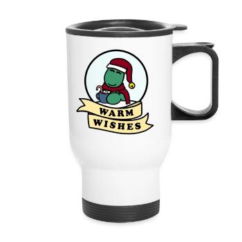 Dolly Warm Wishes - Thermal mug with handle - white - Front