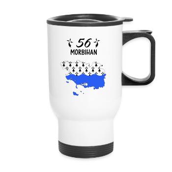 Morbihan - Thermal mug with handle - white - Front