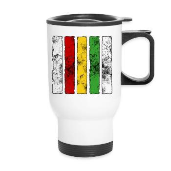 Signe Reggae - Tasse isotherme avec poignée - blanc - Devant