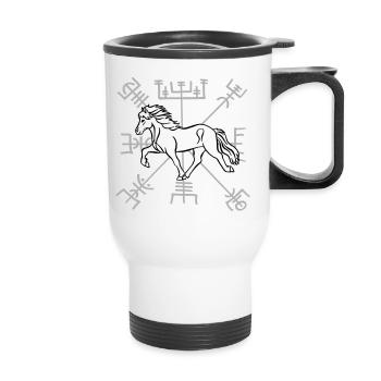 tölter vegvisir - Thermobecher mit Tragegriff - Weiß - Vorne