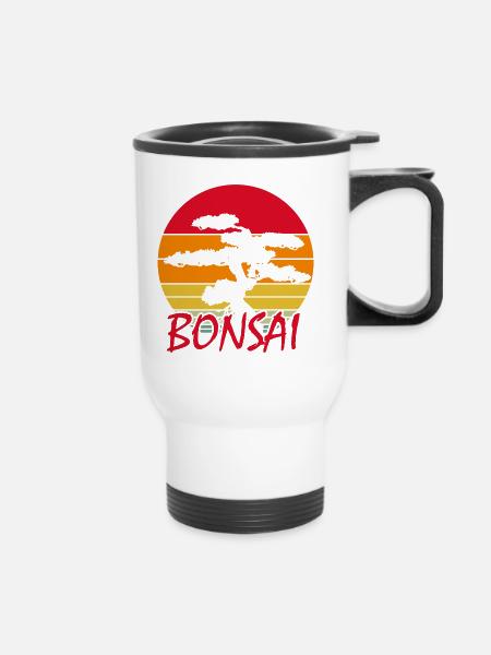 Bonsai - Thermobecher mit Tragegriff - Weiß