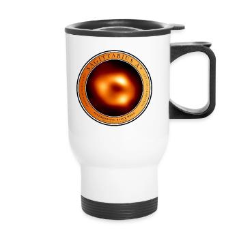 Black Hole Sagittarius A* Event Horizon Badge - Thermal mug with handle - white - Front